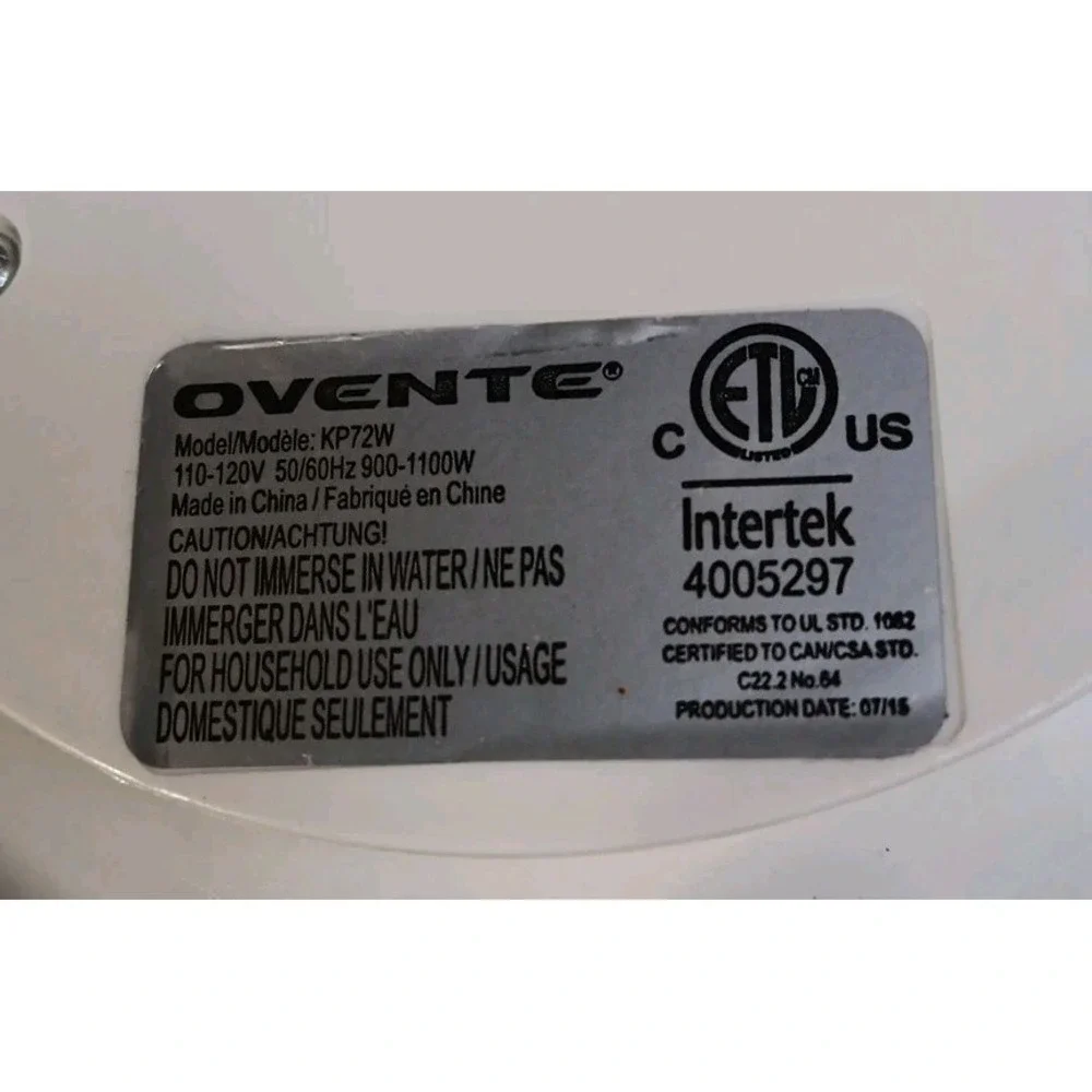 Ovente Electric Water Kettle KP72W Replacement Base‎ Only OEM Tested Works